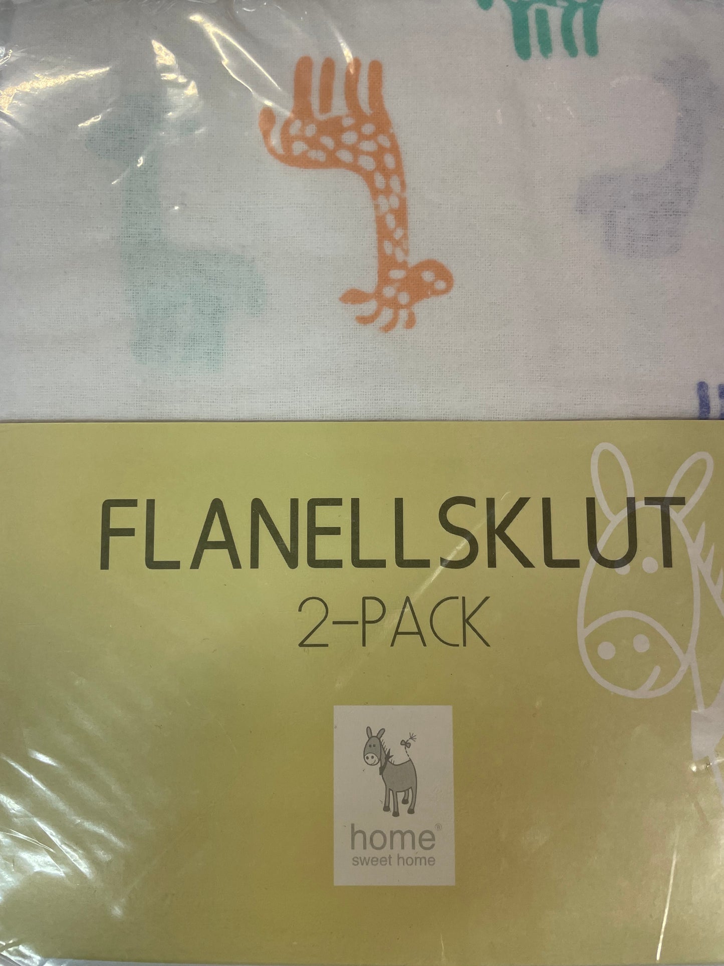 Flanellsklut 70x70 2pk.