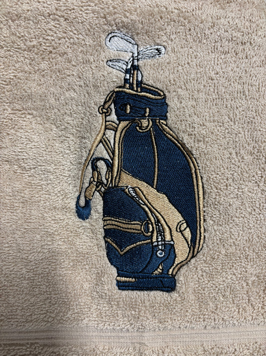 GOLFBAG håndkle sand bunn